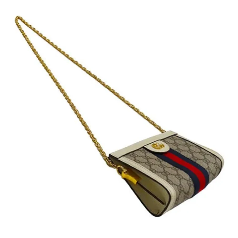 Gucci Vintage Pre-owned Plastic gucci-bags Beige Dames