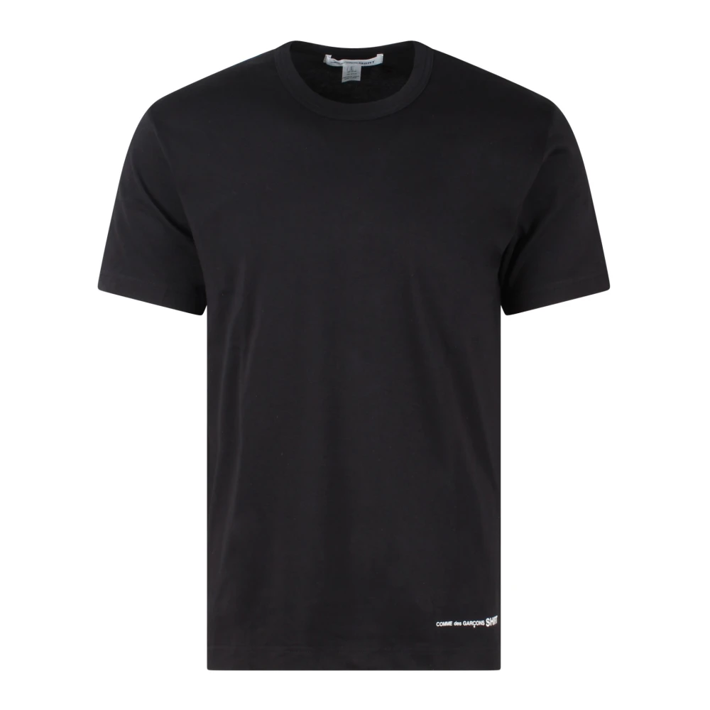 Comme des Garçons Logo Print Crew Neck T-Shirt Black Heren