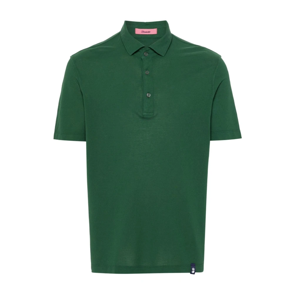 Drumohr Groene Polo Shirt Green Heren