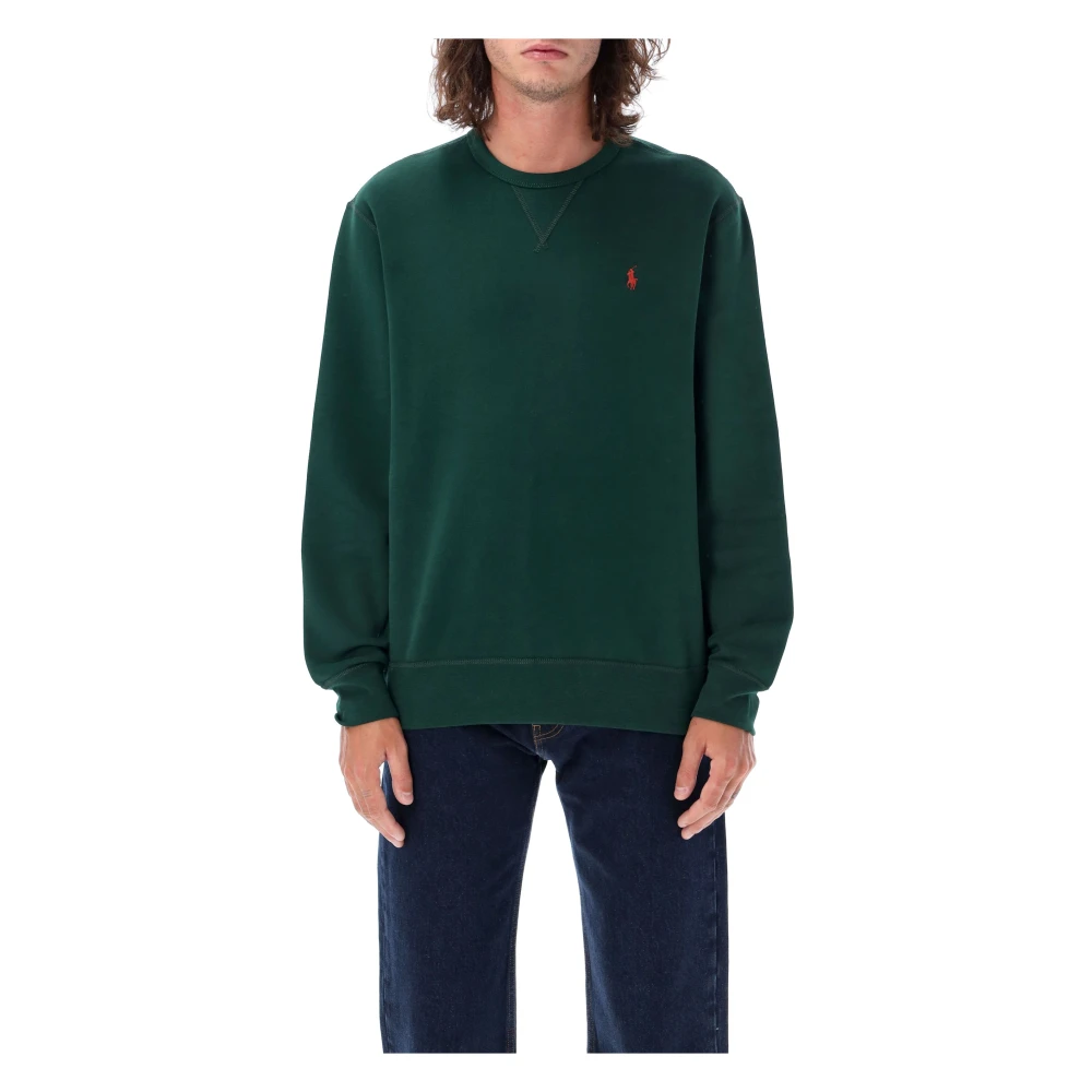 Ralph Lauren Donkergroene Crewneck Sweatshirt voor Heren Green Heren