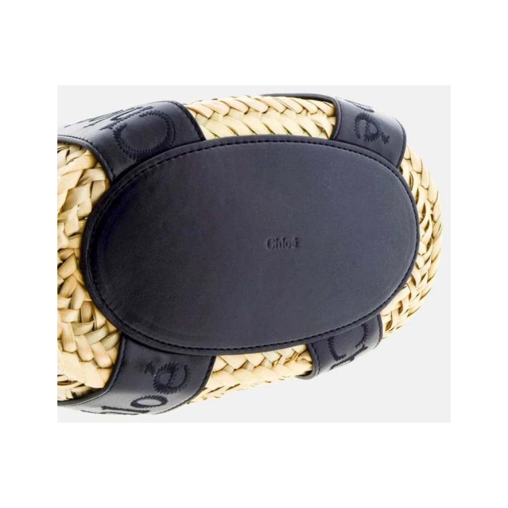 Chloé Mandje Medium Zwarte Handtas Beige Dames