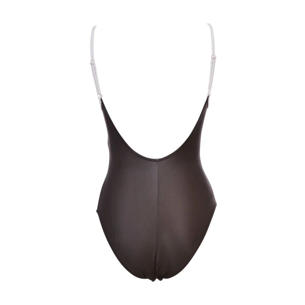Moschino Stijlvolle Eendelige Badpak White Dames