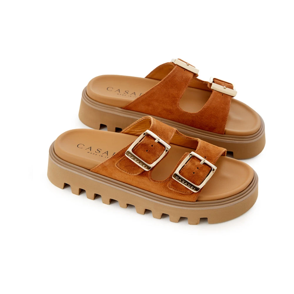 Casadei Sliders Brown Dames