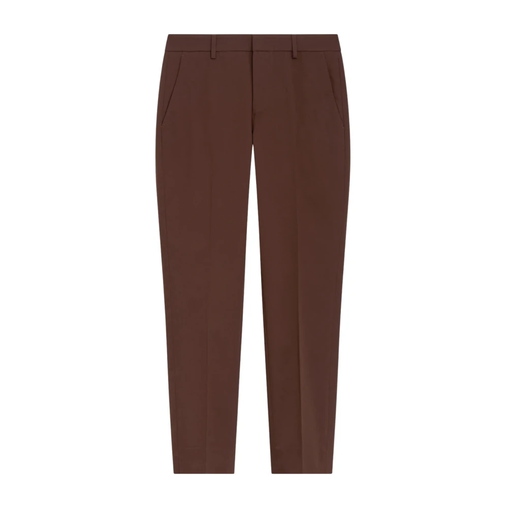 Pt Torino Women's Brown Cropped Trousers, S, New York Trousers