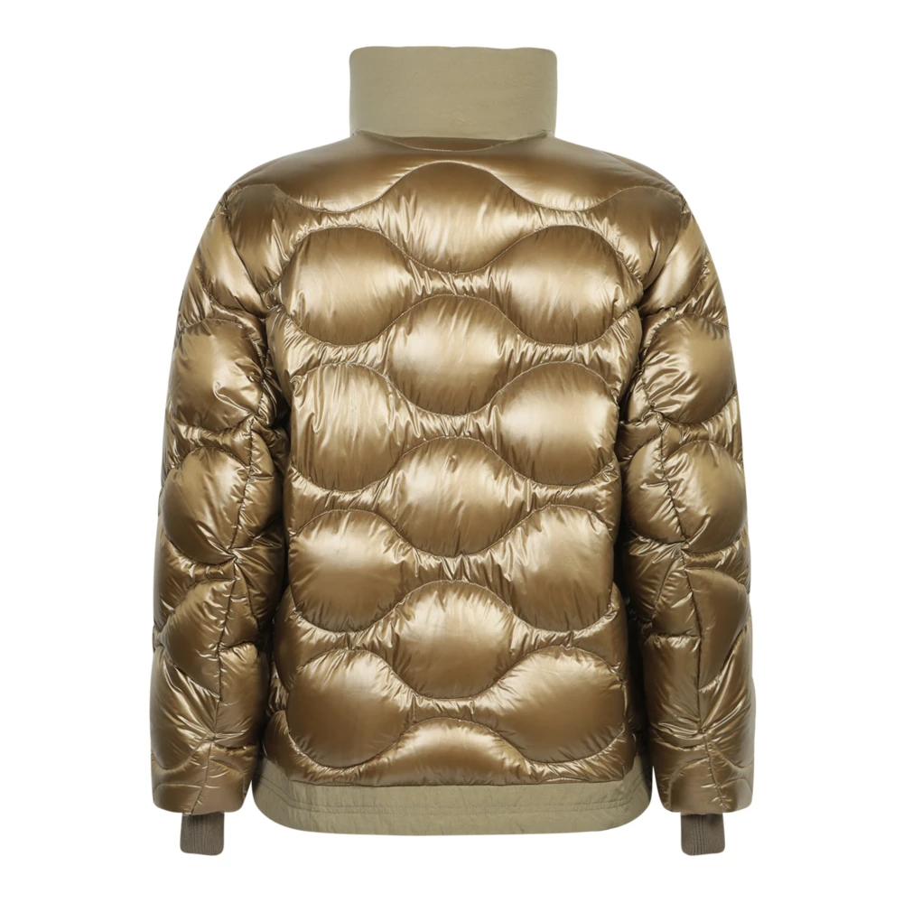 Tatras Khaki Gewatteerde Jas met Hoge Kraag Green Heren