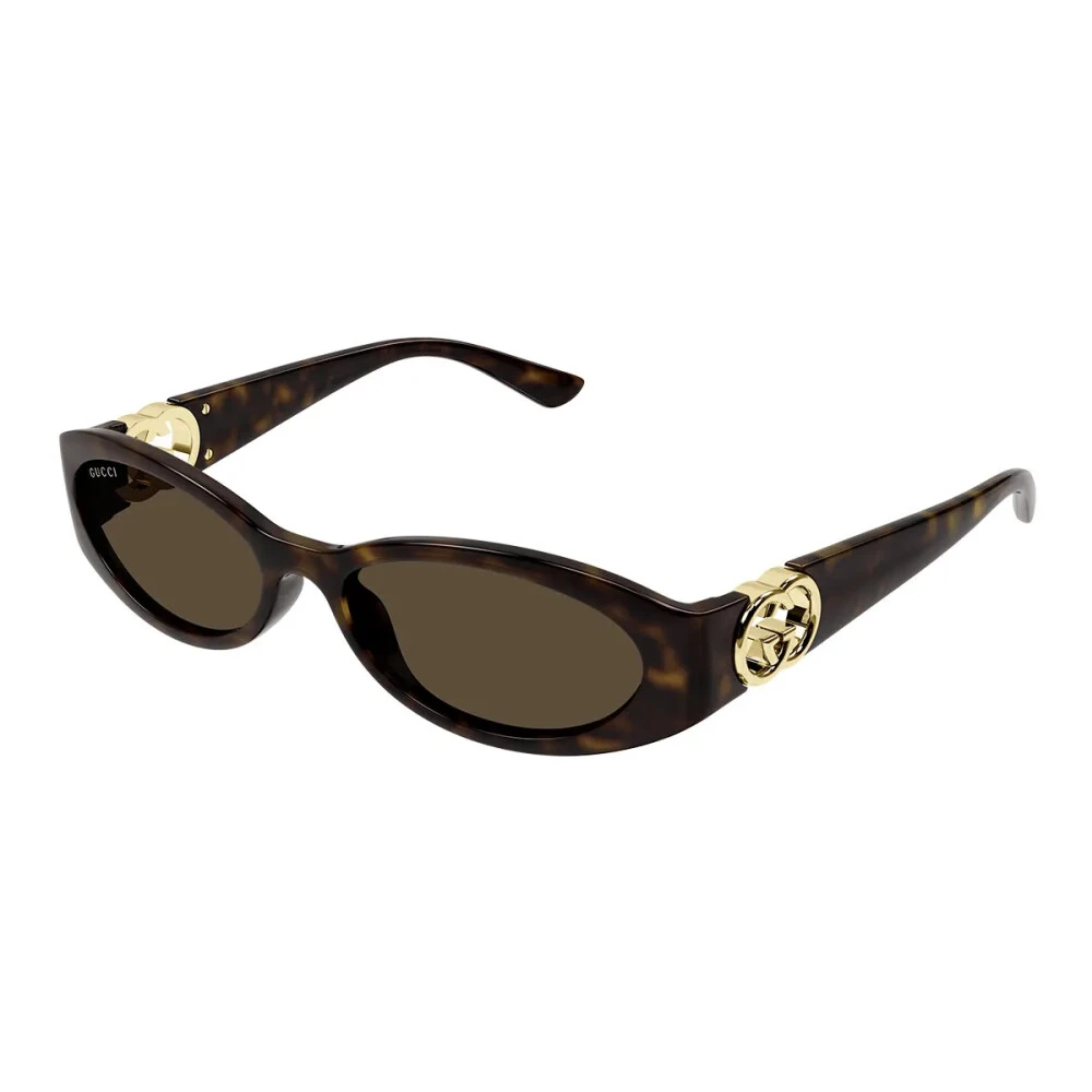 Gucci Women's Brown Sunglasses, 54 Mm, Oval Frame Sunglasses