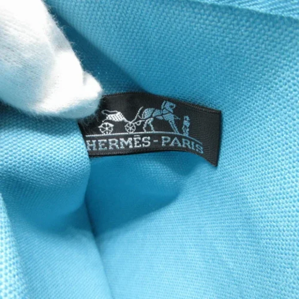 Hermès Vintage Pre-owned Canvas pouches Blue Dames