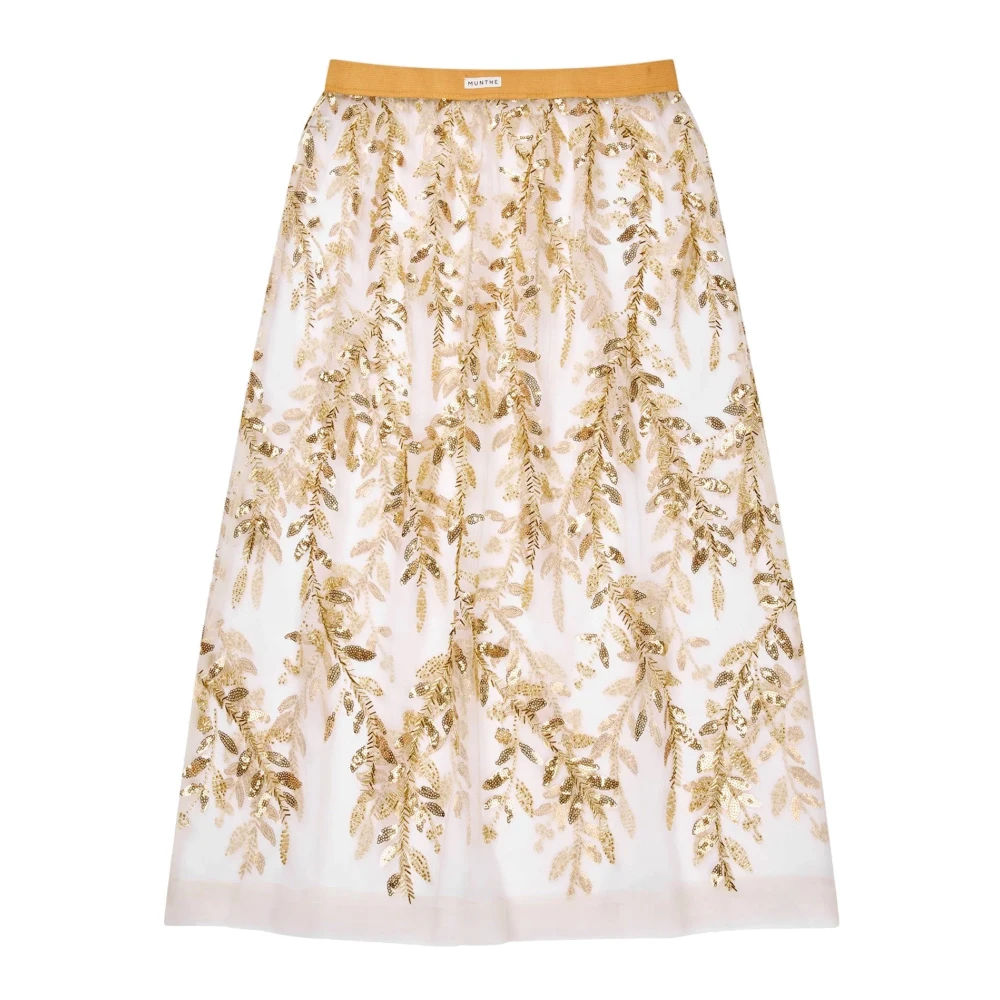 Munthe Women's Yellow Midi Skirts - Midi Skirts - Xl - Skirts