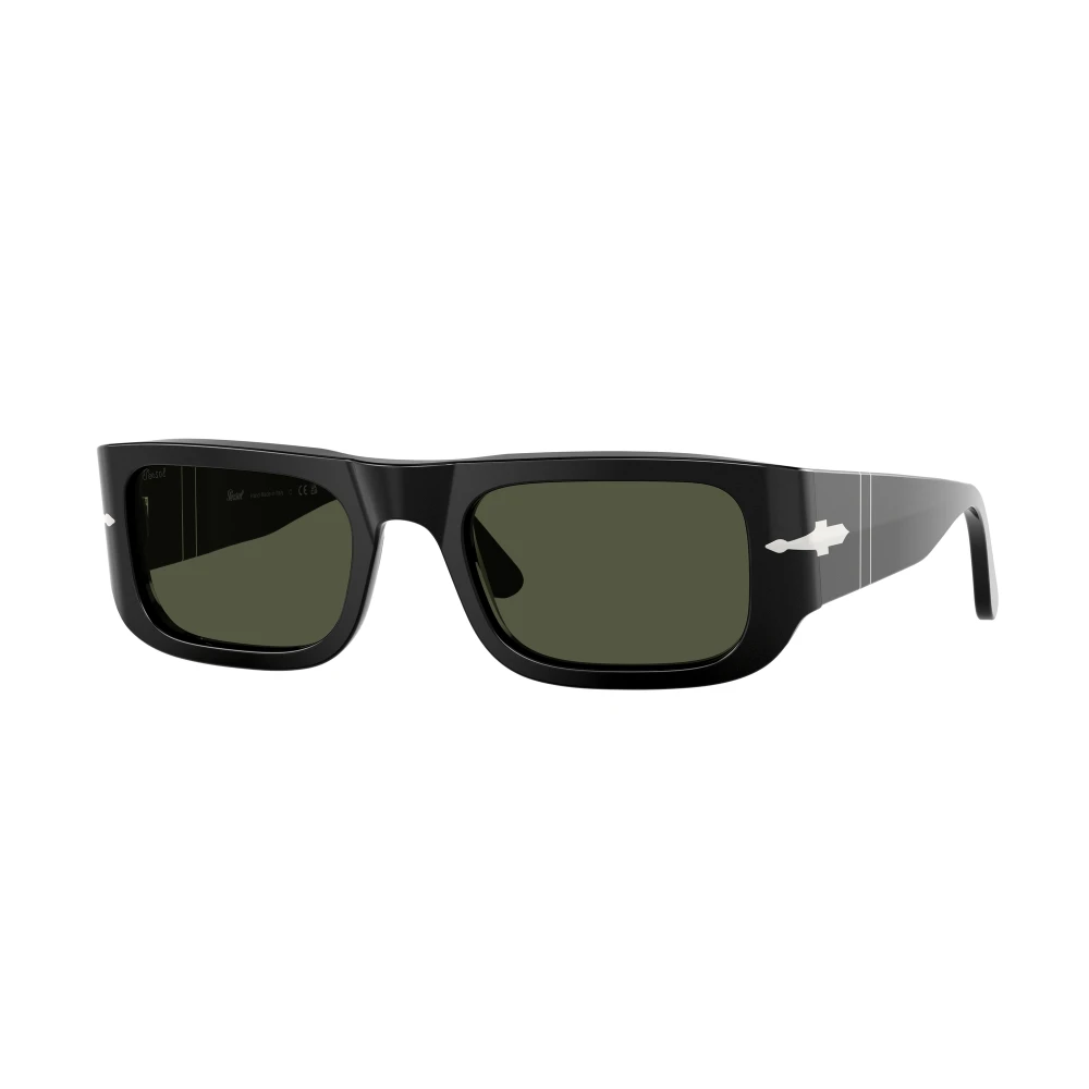 Persol Unisex Black Sunglasses,, Classic Sunglasses Frame Medium