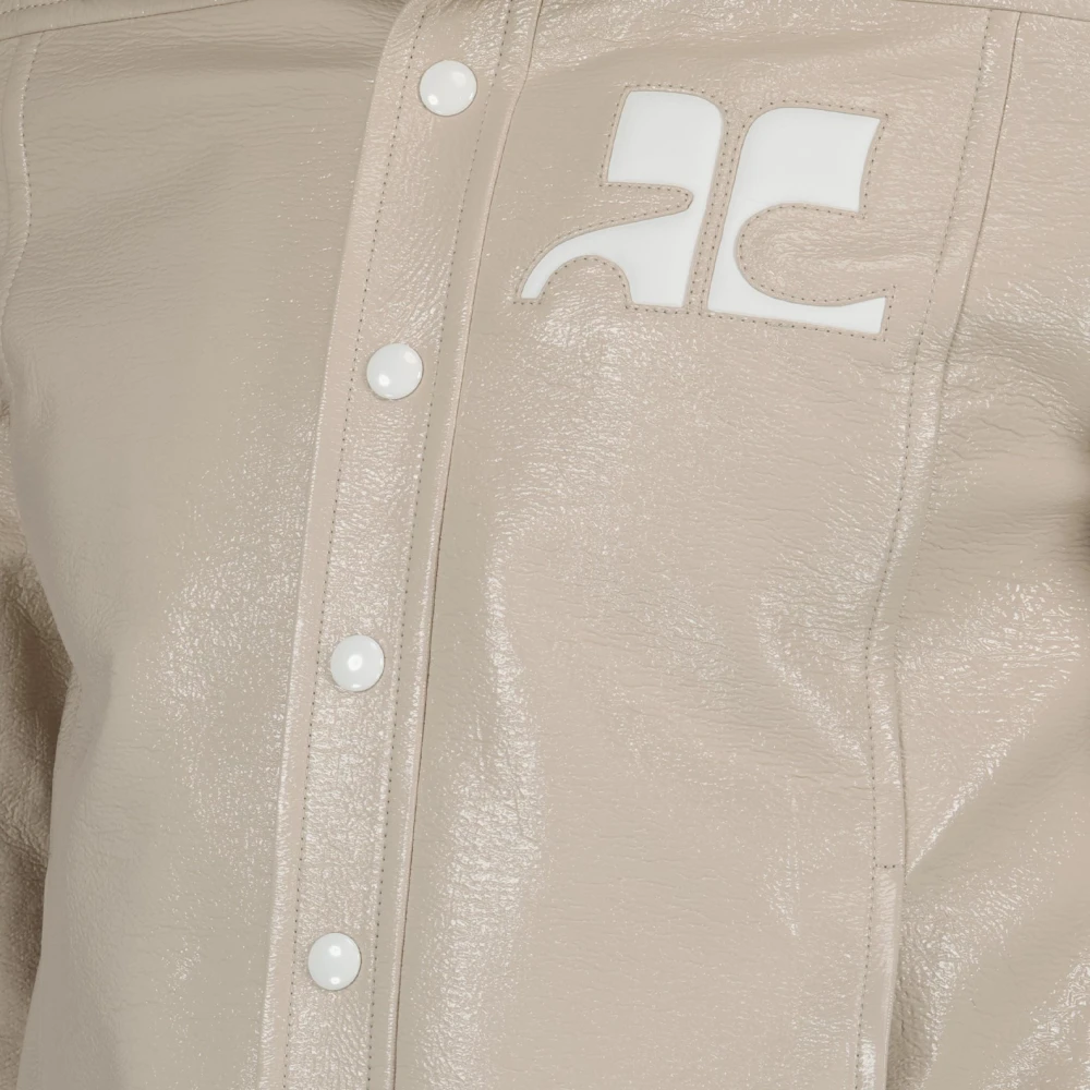 Courrèges Vinyl Jack Reissue Heren Stijl Beige Heren