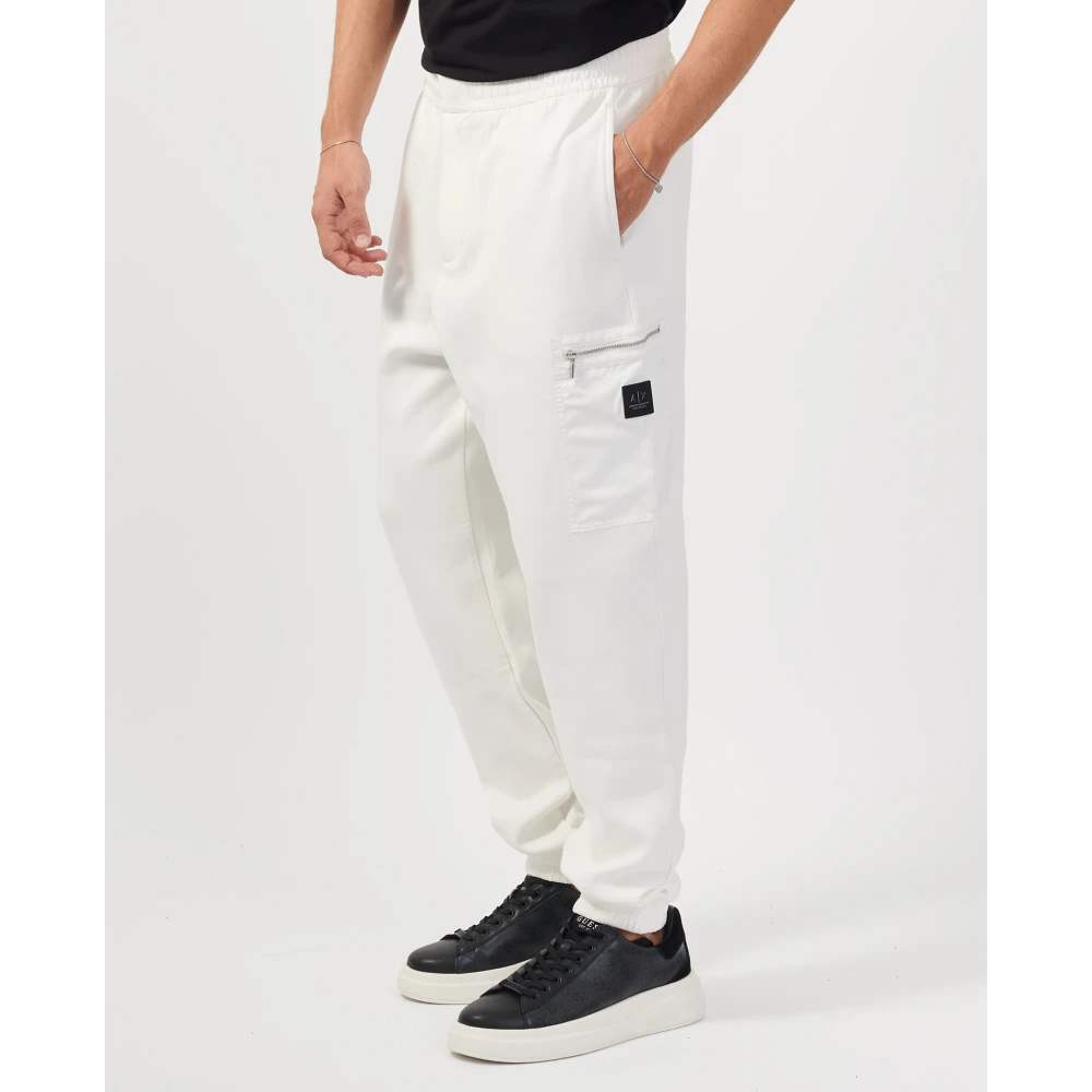 Armani Exchange Witte Broek met Zijzak met Rits White Heren