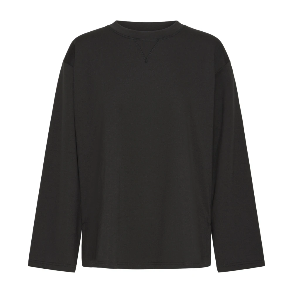 Ichi Zwarte longsleeve top en t-shirt Black Dames