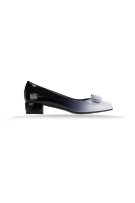 Rounded Toe Ribbon Pumps
