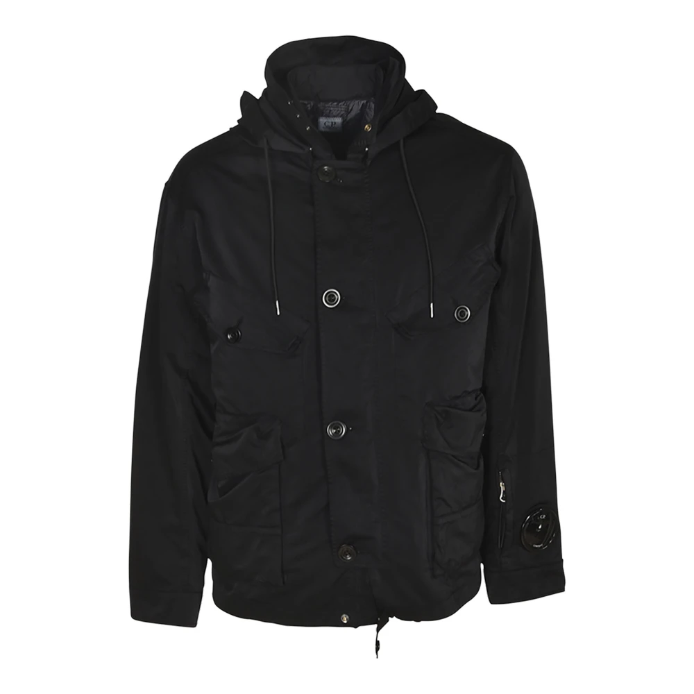 C.P. Company Zwarte Jassen voor Mannen Black Heren