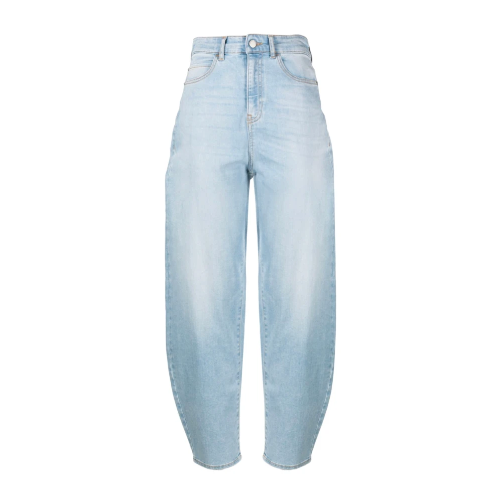 Emporio Armani Hoge taille wortel jeans Blue Dames