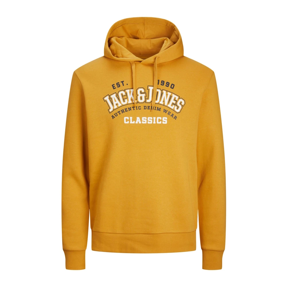 Jack & jones Logo2 Hoodie Sweatshirt Yellow Heren