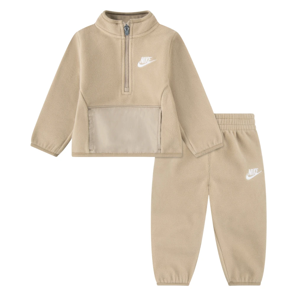 Nike Boys Beige Kids Sport Sets, 12 M, Lifestyle Tracksuit Essential Aw2024