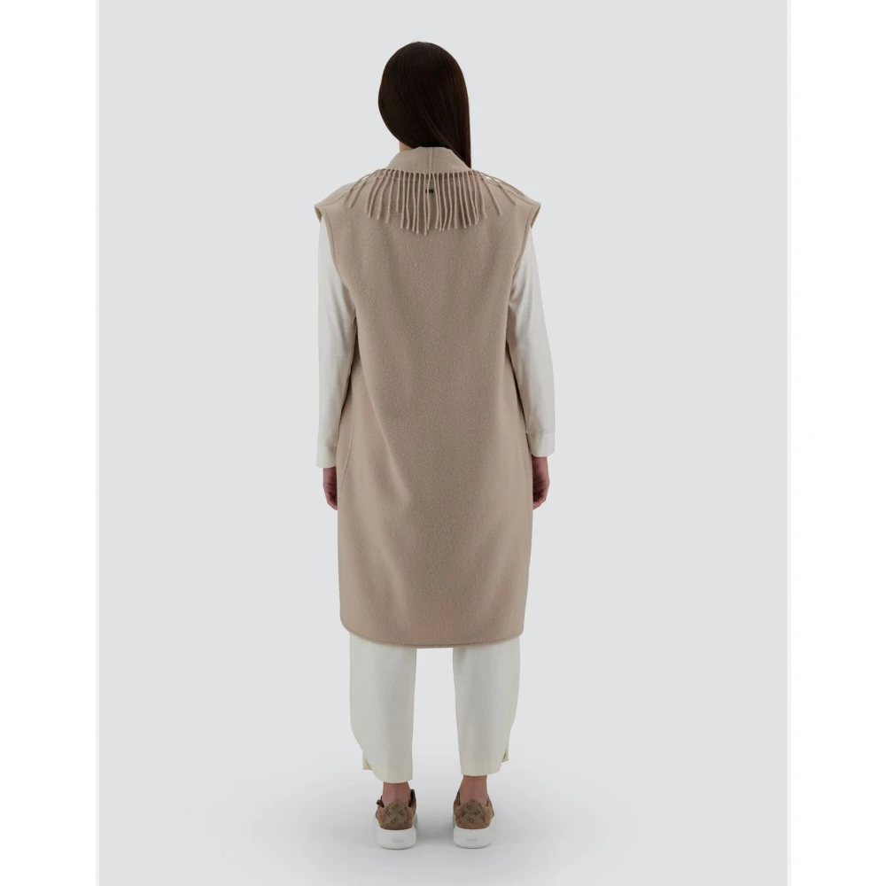 Herno Ultralight Nylon Resort Vest Beige Dames