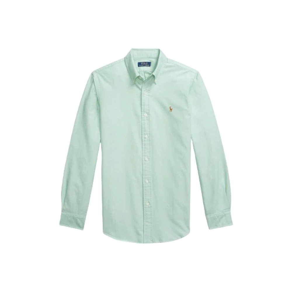 Polo Ralph Lauren Oxford Katoenen Overhemd met Polo Player Green Heren