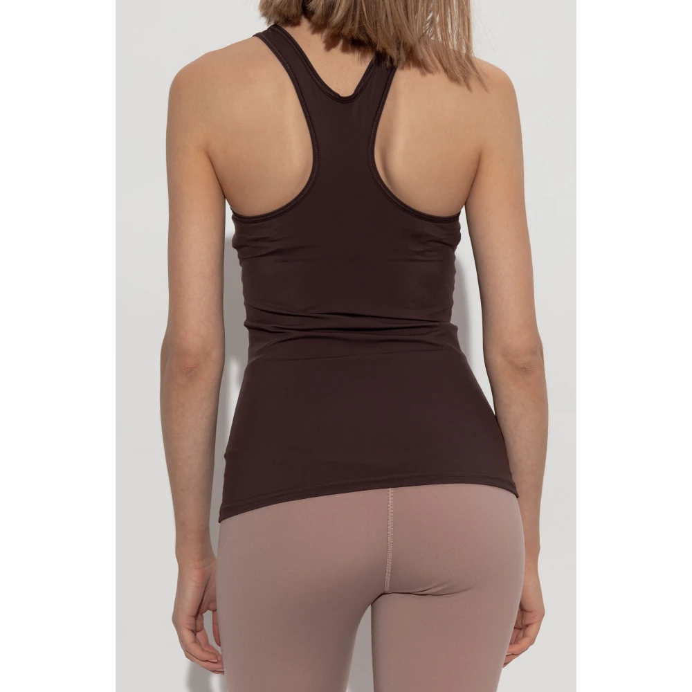 Jil Sander Sporttop met logo Brown Dames