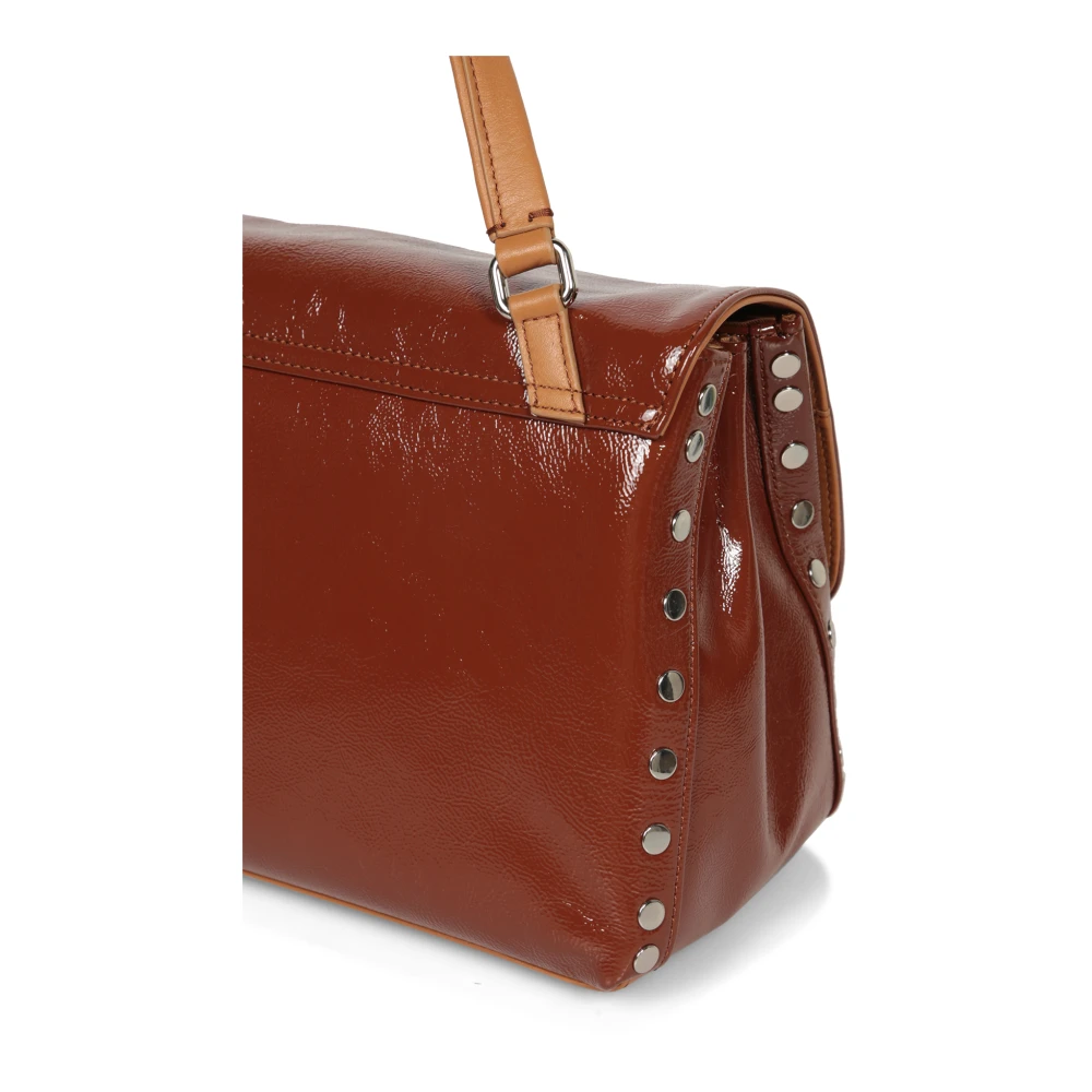 Zanellato Naxos Leren Postina Tas Brown Dames