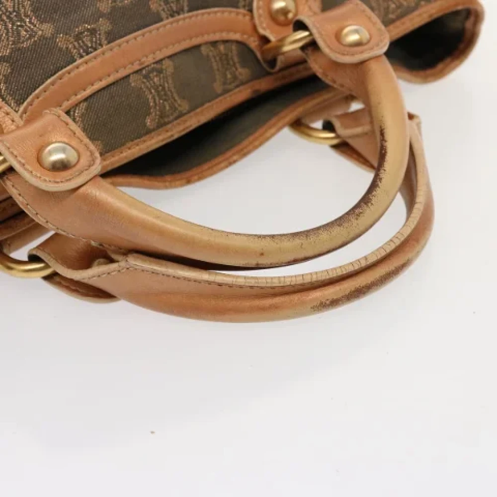 Celine Vintage Pre-owned Canvas handbags Blue Dames