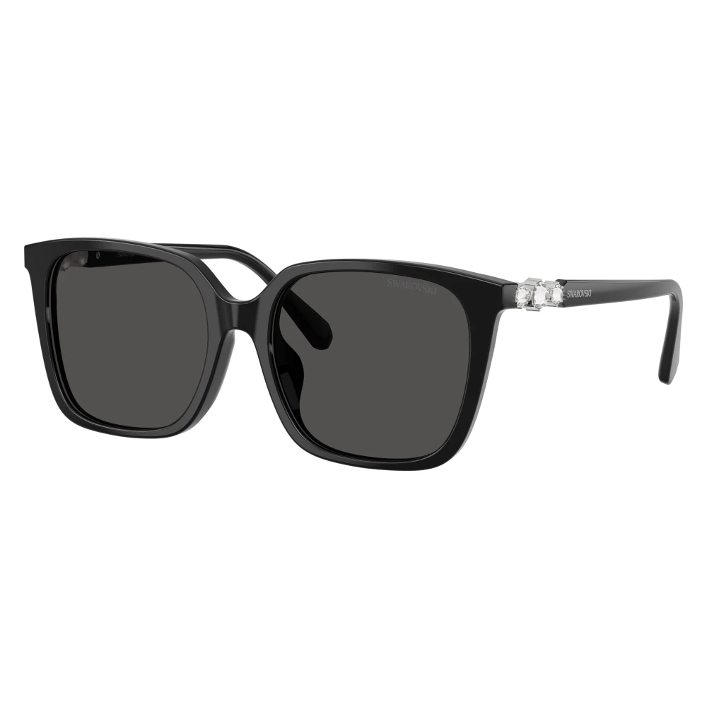 Swarovski Unisex Black 0Sk6053d - Sunglasses - 55 Mm - Accessories