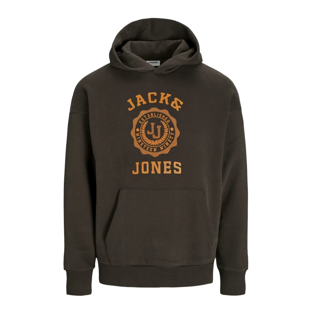 jack & jones Victo Hoodie Comfort Stijl Brown Heren