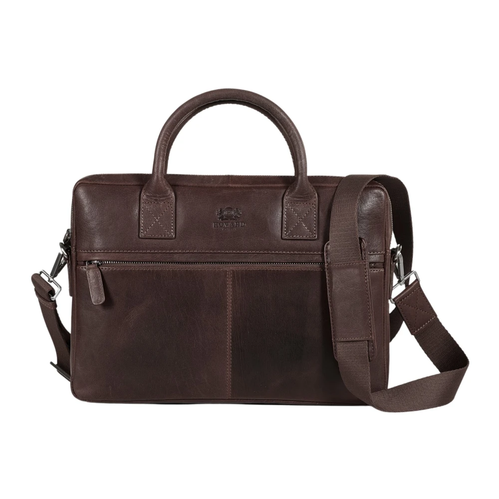 Howard London Laptop Bag Evan Brown Heren