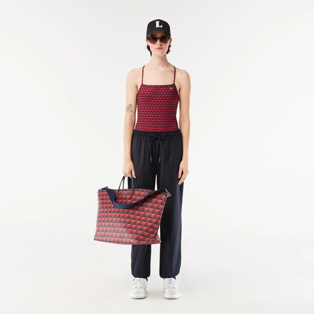 Lacoste Seizoensgebonden Concept Shopper Henne Marine Red Dames