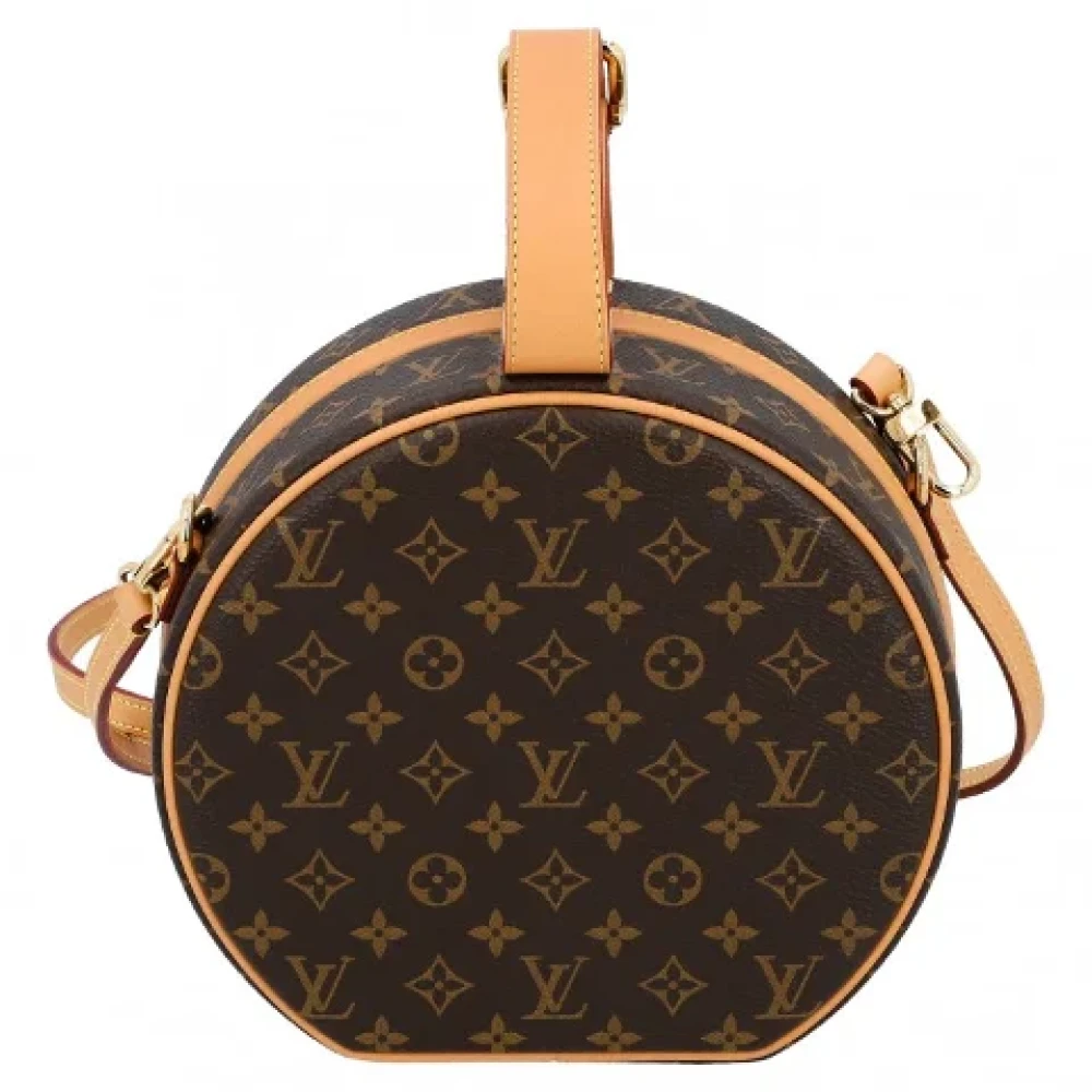 Louis Vuitton Vintage Tweedehands Bruin Canvas Louis Vuitton Hoedendoos Brown Dames