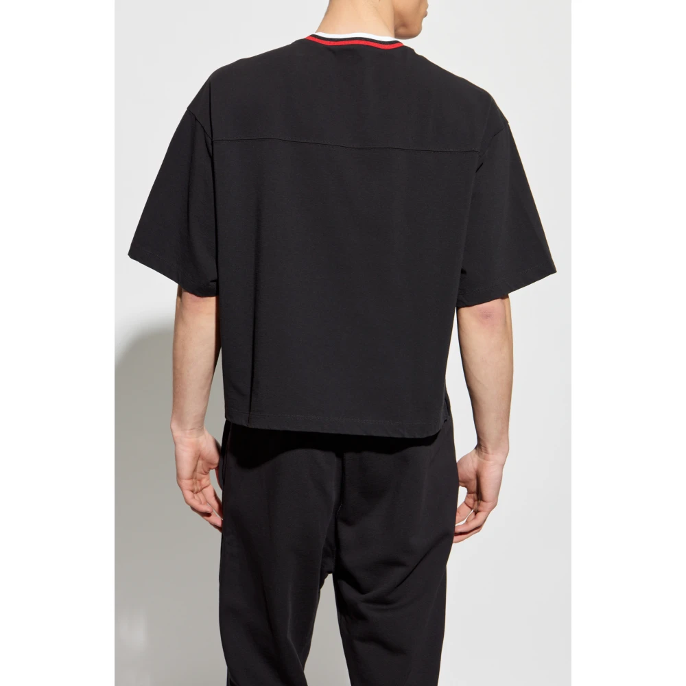 Dsquared2 V-hals T-shirt Black Heren