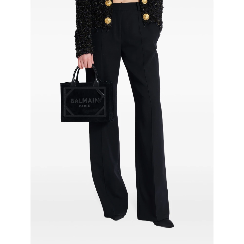 Balmain Noir Shopper Tas Black Dames
