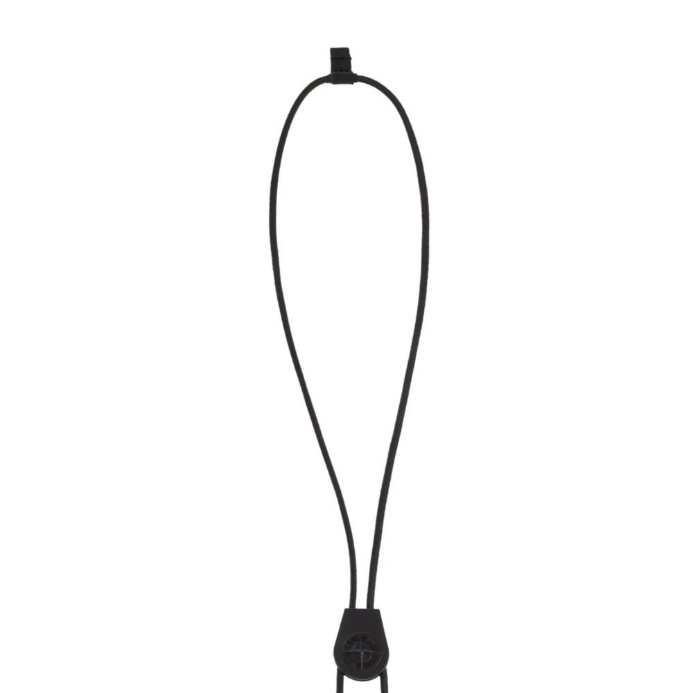 Stone Island Lanyard met logo Black Heren