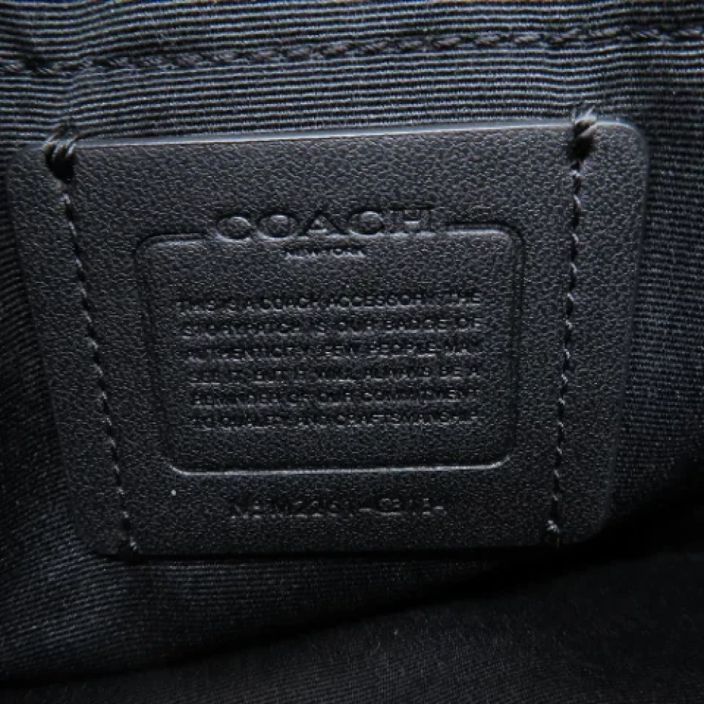Coach Pre-owned Canvas shoulder-bags Black Dames