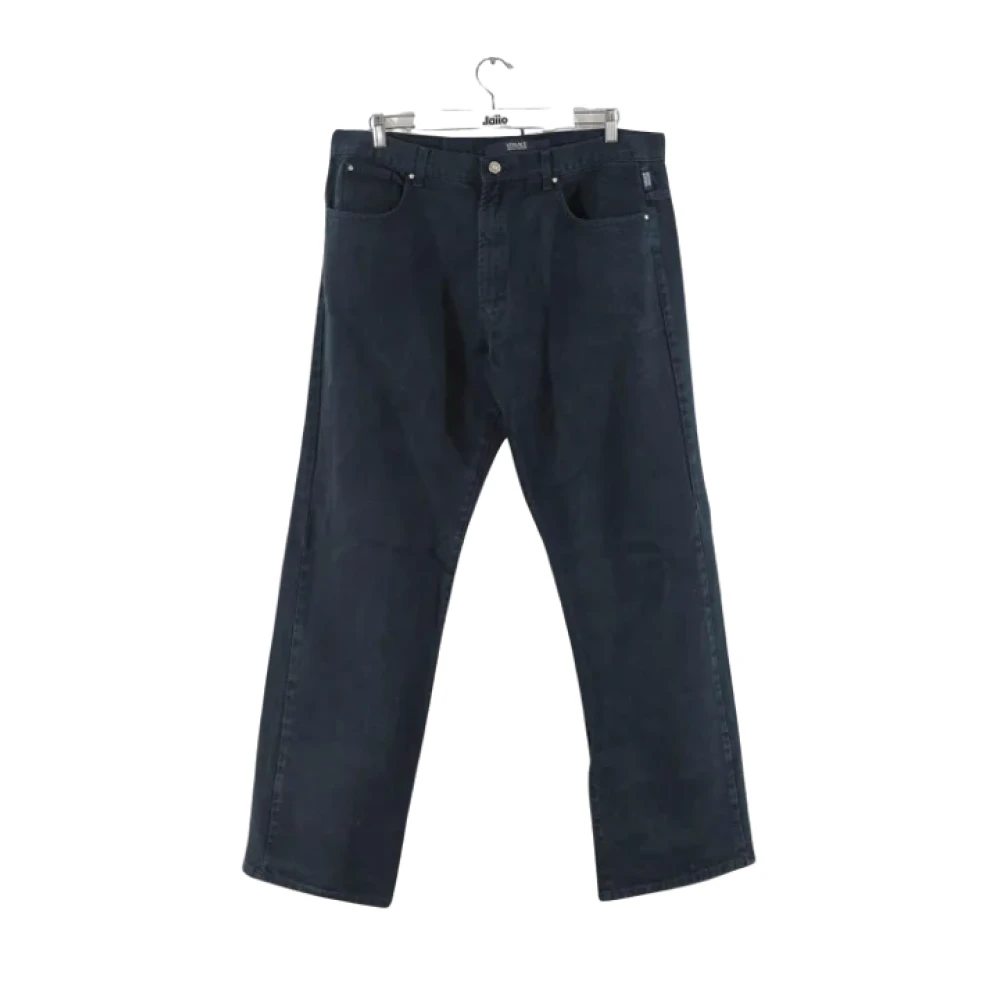Versace Pre-owned Cotton jeans Blue Heren