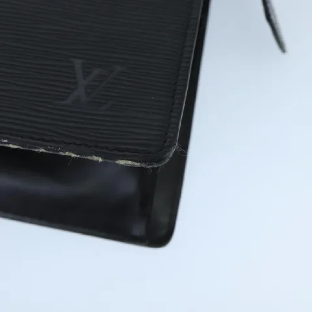 Louis Vuitton Vintage Pre-owned Leather pouches Black Dames