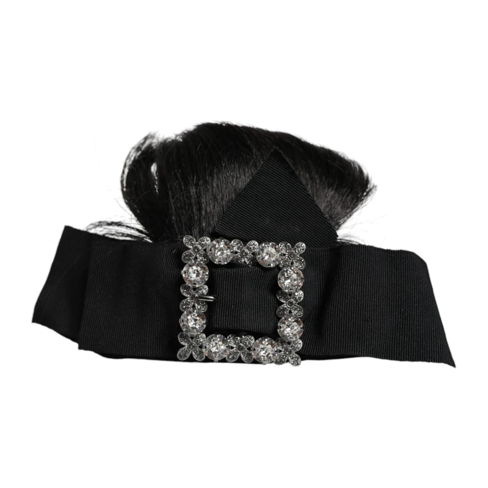 Dolce & Gabbana Multicolor Kristallen Haarband Black Dames