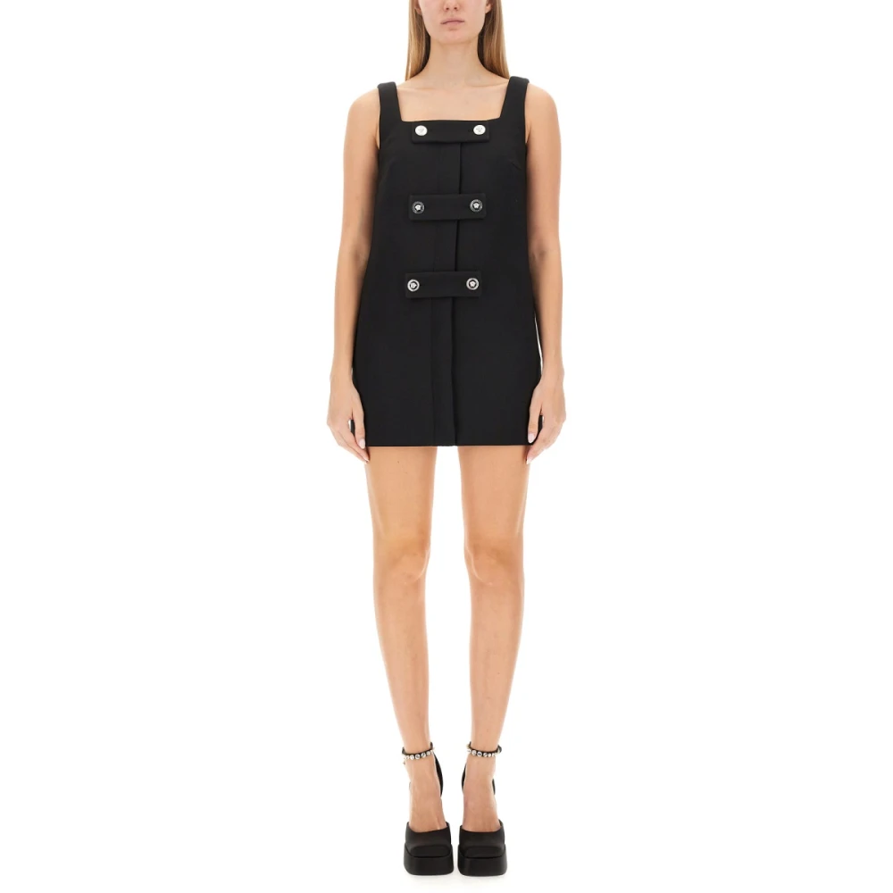 Versace Snygg Jellyfish Short Dress Black, Dam