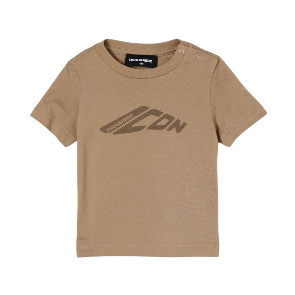 DSQUARED2｜SHORT-SLEEVED ROUND NECK T-SHIRTS (S71GD1397 Dsquared2 men's T-shirt with rhinestone logo s71gd1397s23009
