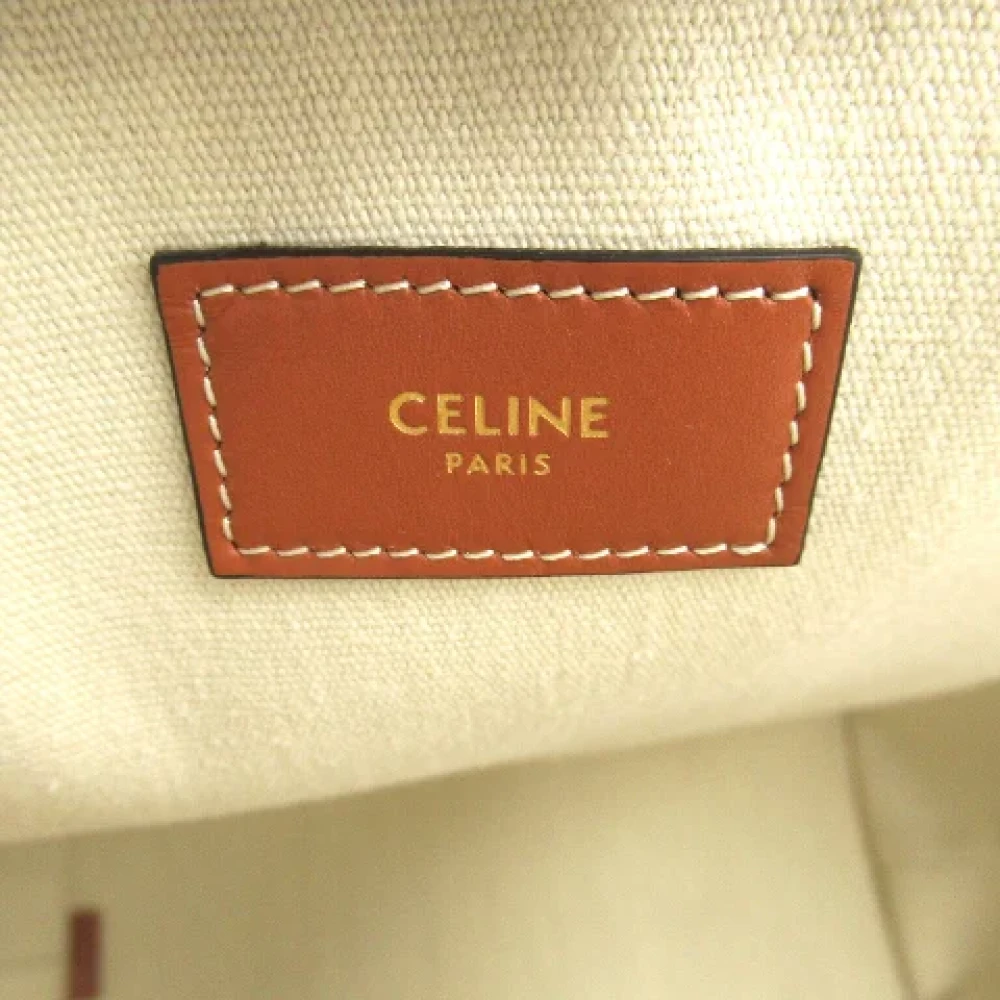 Celine Vintage Pre-owned Canvas celine-bags Beige Dames