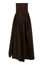 brown-taffeta-strapless-dress-with-sweetheart-neckline