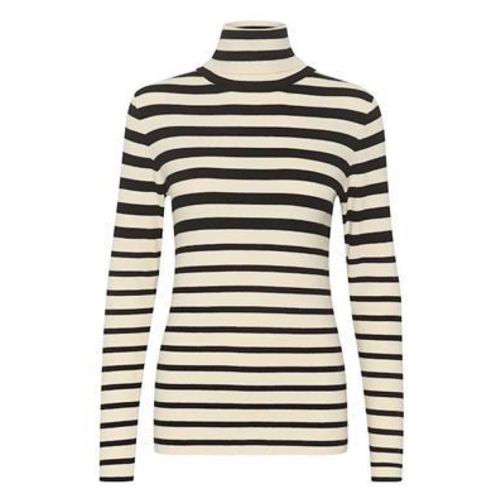 Soaked in Luxury Gestreepte Trui met Extra Lange Mouwen Multicolor Dames