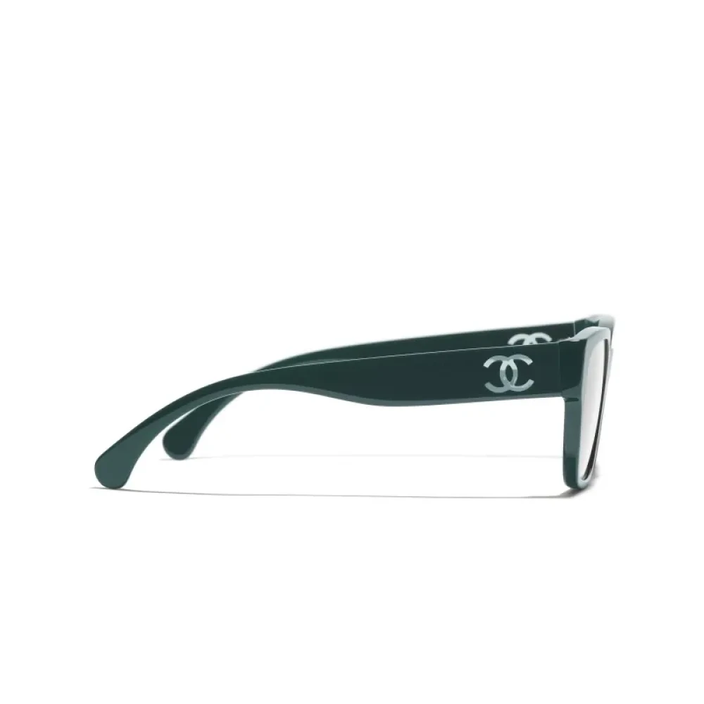 Chanel Corrigerende Bril Groen Montuur Acetaat Materiaal Green Dames