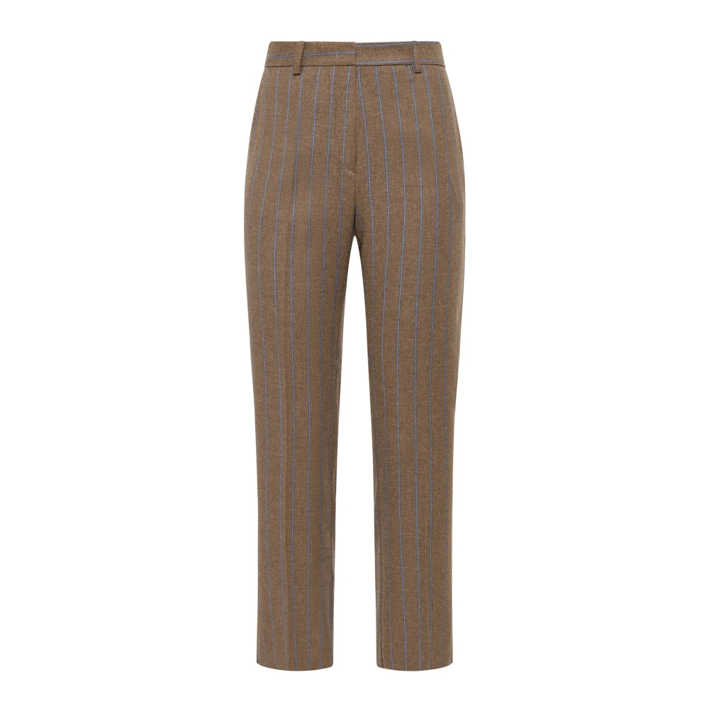 Maliparmi Mali Strepen Broek Brown Dames
