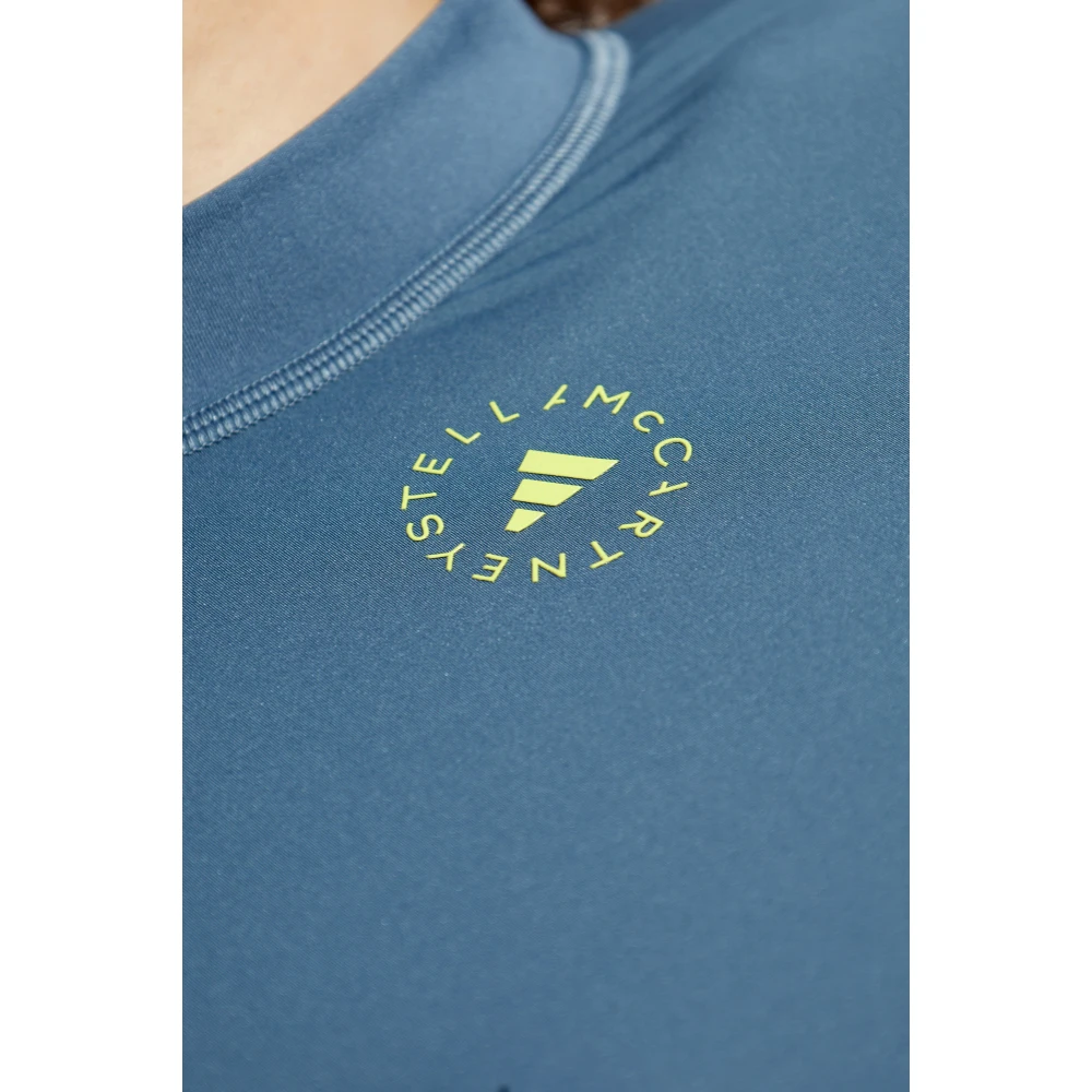 adidas by stella mccartney Logo Top Blue Dames