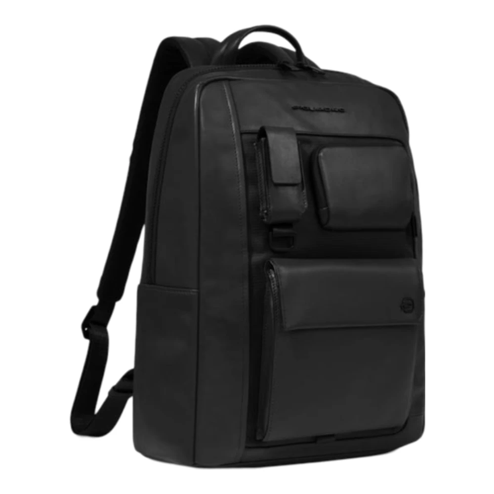 Piquadro Heren Laptop en iPad Pro Rugzak Black Heren