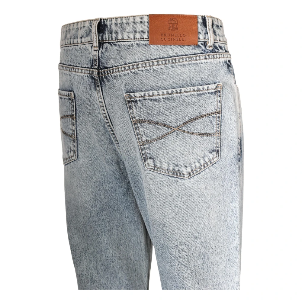 BRUNELLO CUCINELLI Stijlvolle Jeansbroek Blue Heren