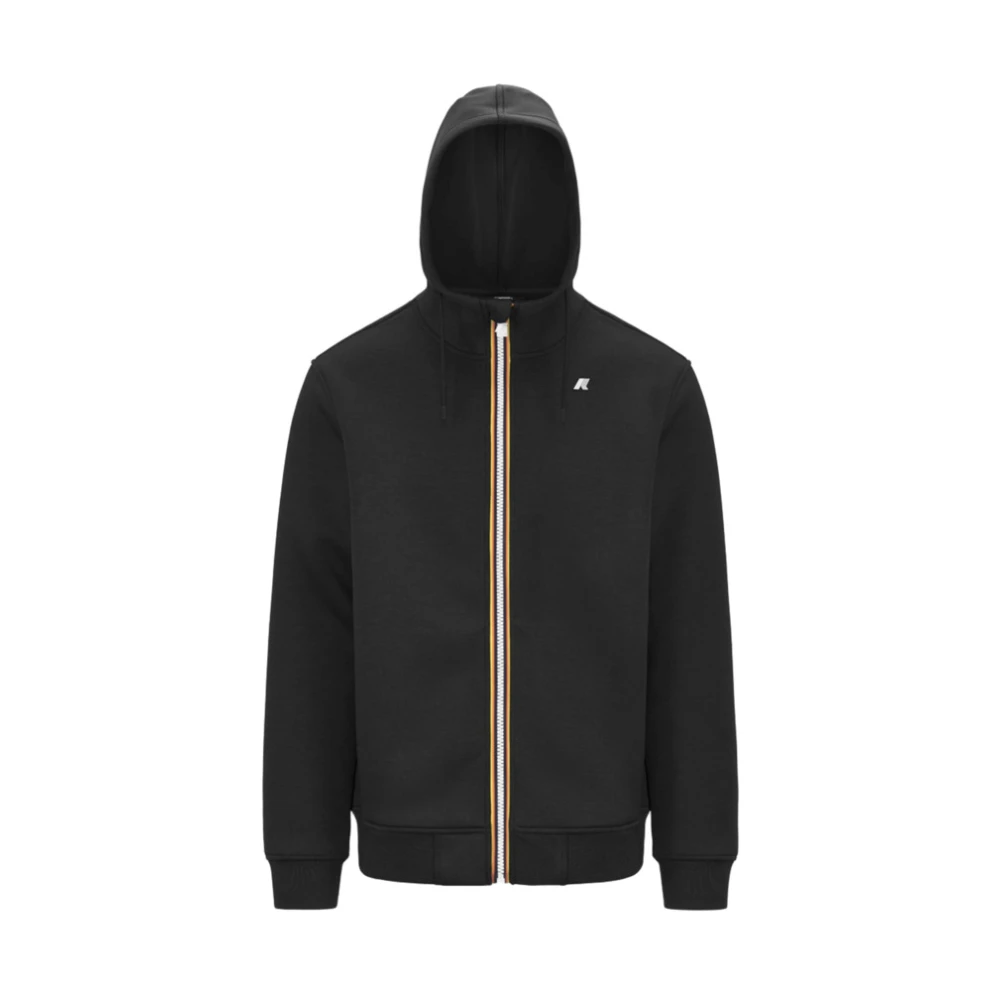 K-Way Men's Black Rainer Spacer Jacket - Zip-Throughs - 2XL - Sweatshirts & Hoodies