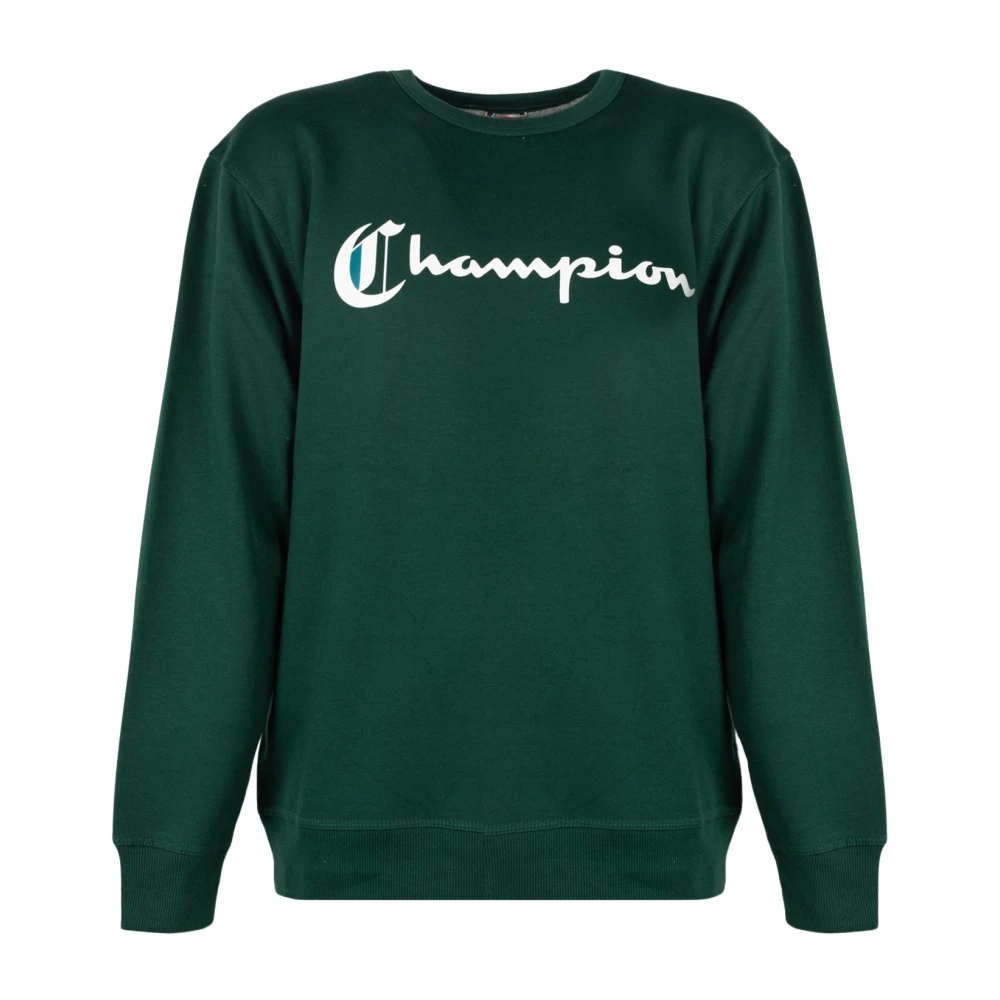 Champion Klassieke Ronde Hals Sweater Green Heren